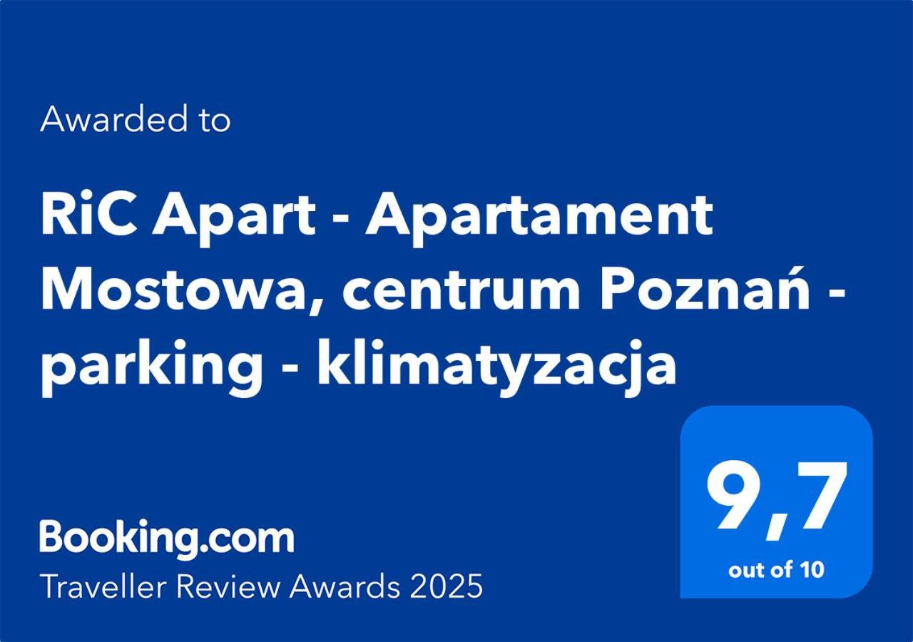 Ric Apart - Apartament Mostowa, Centrum Poznan - Parking - Klimatyzacja Exterior foto